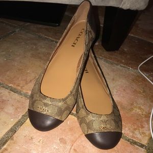 Coach Chelsea Chestnut Slip On Flats